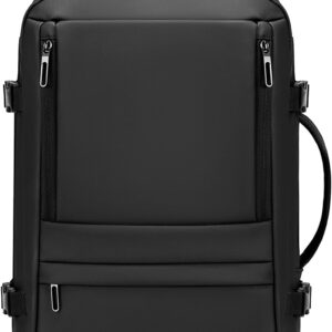 Carry On Travel Backpack for Airplanes | 40L Suitcase Backpack Luggage Business Weekender Bag - Expandable Travel Carry On Flight Approved for Men Women - Black