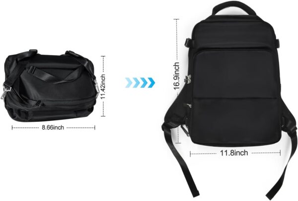 Travel Backpack for Men Women, Personal Item Travel Bag with Multi-Pockets, Airline Approved Carry on Backpack Fits 16inch Laptop, Waterproof Casual Backpack for College,Travel, Work - Image 7