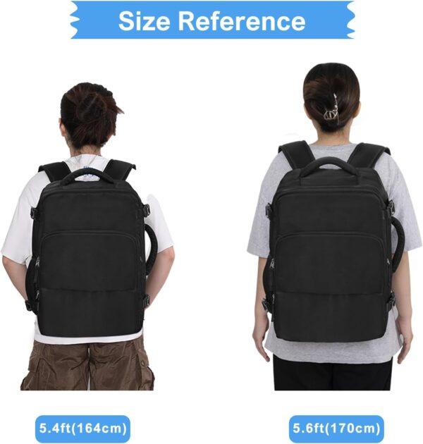 Travel Backpack for Men Women, Personal Item Travel Bag with Multi-Pockets, Airline Approved Carry on Backpack Fits 16inch Laptop, Waterproof Casual Backpack for College,Travel, Work - Image 5