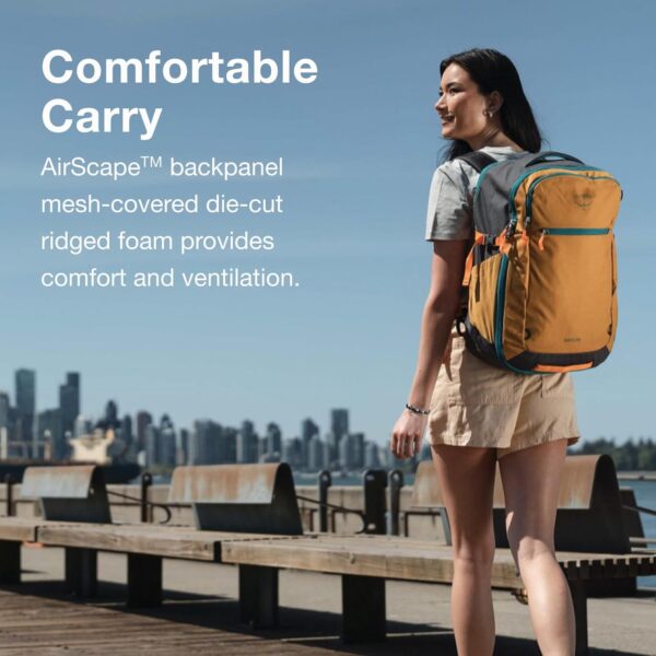 Osprey Daylite 35L Travel Pack, Tumbleweed Yellow/Tunnel Vision - Image 5