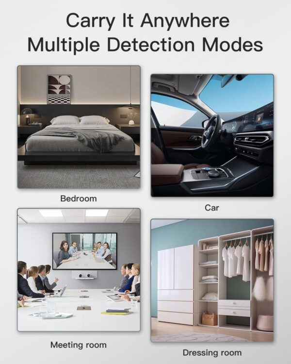 Hidden Camera Detectors, Bug Detector Anti Spy Camera Finder, GPS Tracker Detector Hidden Device Detector 6 Modes for Travel, Car, Bathroom,Office, Hotel, P18 Mix - Image 5