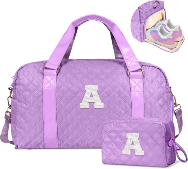 Graduation Gifts, Duffle Bag Girls, Weekender Bags for Women, Personalized Gym bag for Girls, Monogram Duffel bags, Birthday Gift for Kids, Teens, Women, Mom, Teacher