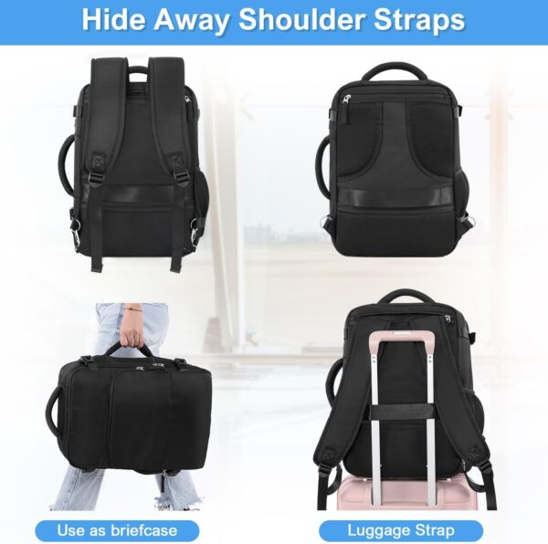 Travel Backpack for Men Women, Personal Item Travel Bag with Multi-Pockets, Airline Approved Carry on Backpack Fits 16inch Laptop, Waterproof Casual Backpack for College,Travel, Work - Image 10