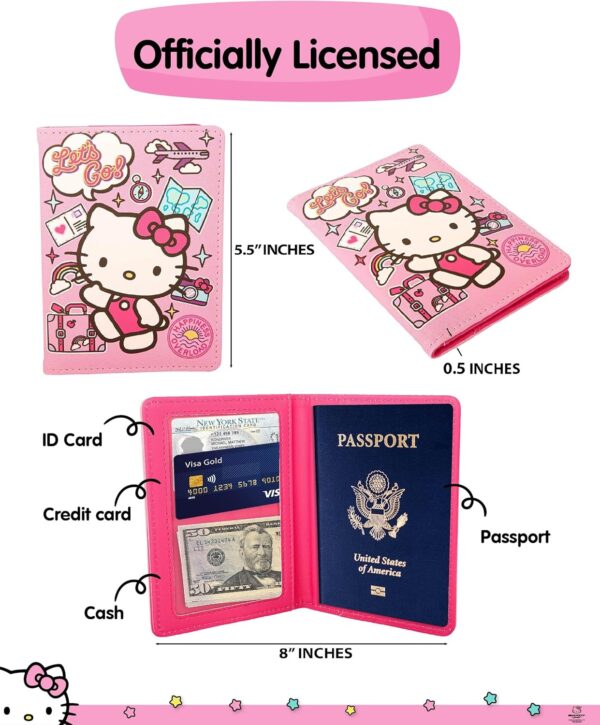 Hello Kitty Passport Holder for Travel Official License, Cute Passport Cover, Sanrio Gifts - Image 7