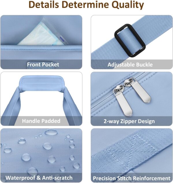 Expandable Travel Duffle Bags Weekender Overnight Bags for Women Men Hospital Bag for Women Labor Delivery with Toiletry Bag Waterproof - Image 4