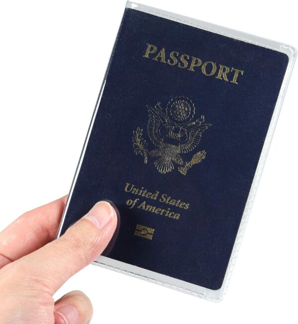 Millennial Essentials unisex-adult Waterproof Clear Passport Cover Plastic Passport Protector Vinyl ID Card Protector Case Holder Travel Pack of 6, - Image 4