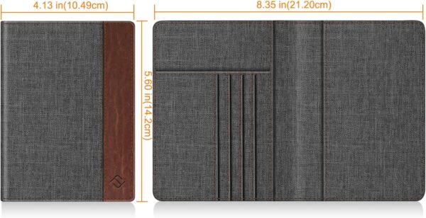 Fintie Passport Holder, Slim Travel Wallet RFID Blocking Card Case Cover Passport Cover Protector Essentials with Credit Card Slots for Women/Men - Image 4