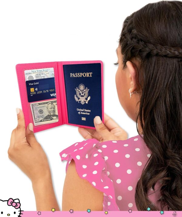 Hello Kitty Passport Holder for Travel Official License, Cute Passport Cover, Sanrio Gifts - Image 3