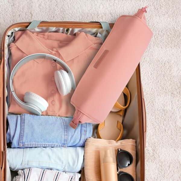 Hair Tools Travel Bag and Heat Resistant Mat for Flat Irons, Straighteners, Curling Iron, and Haircare Accessories, 2-in-1 design, with Interior Pockets, Portable Organizer - Image 5